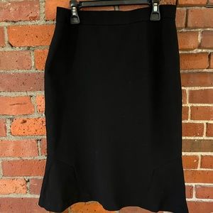 Ann Taylor Peplum Black Skirt 2 NWOT